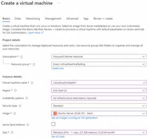 Azure Basics – Creating a new Virtual Machine → Nerd From IT