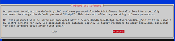 Changing default password in Diet Pi