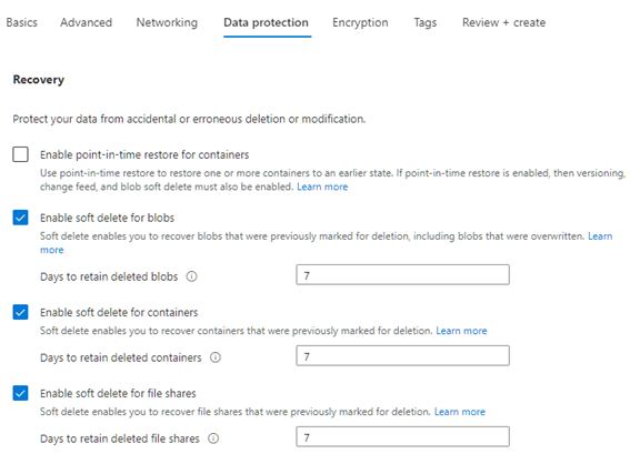Create Azure Storage Account