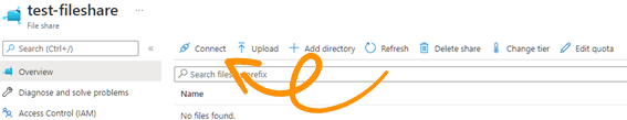 The connct button to show the mounting scripts