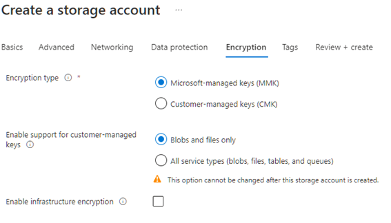 Create Azure Storage Account